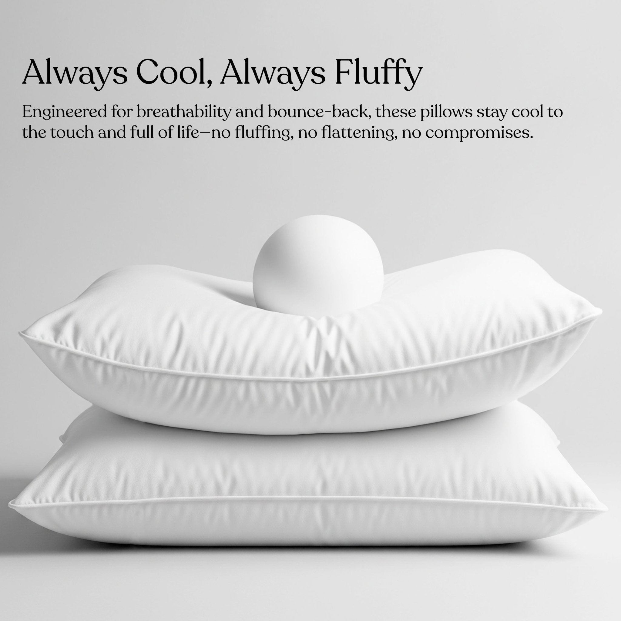 Delara Down Alternative Sleep Pillows – Set of 2 - Delara