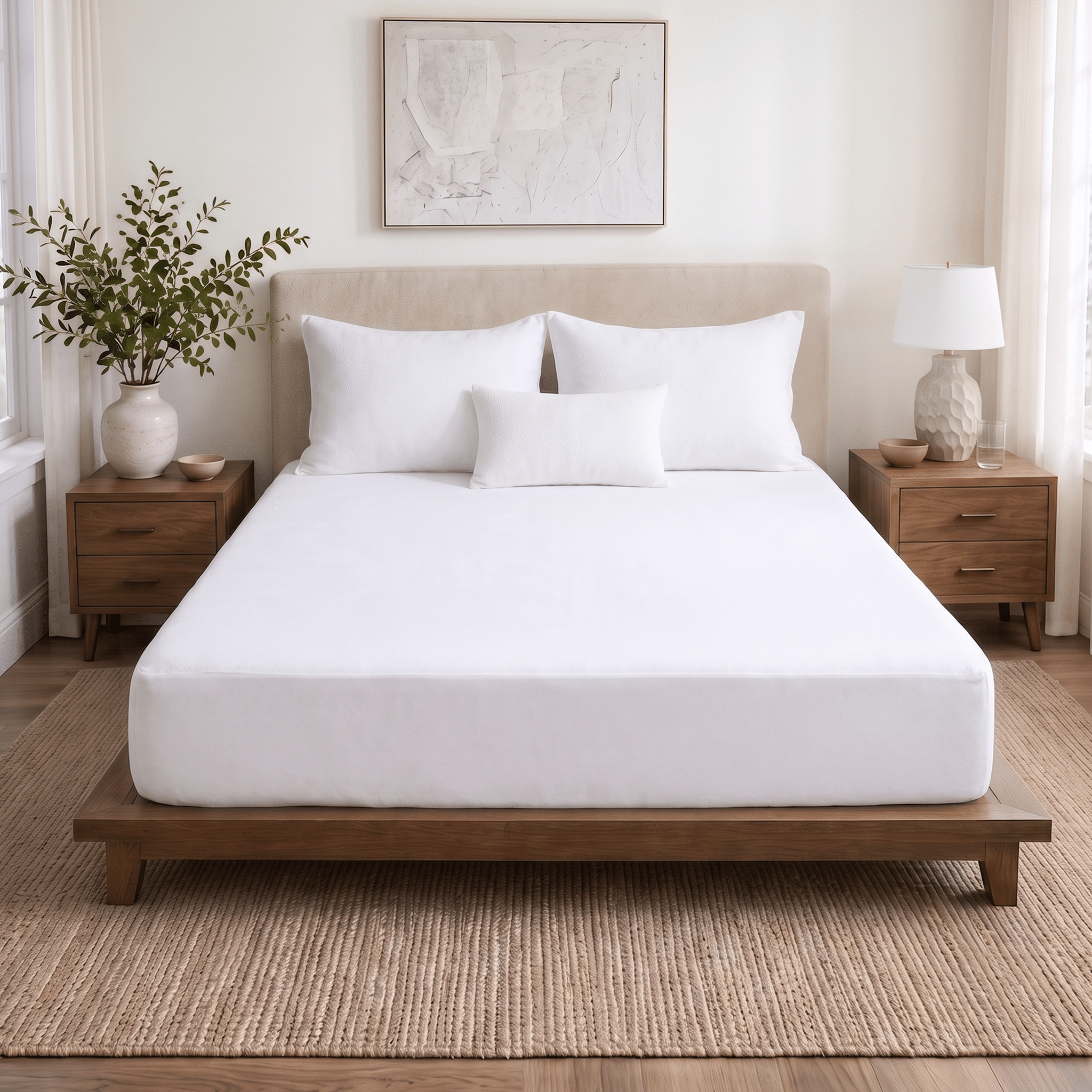 Organic Cotton Mattress Protector - Delara