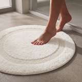 Organic Cotton Reversible Round Bath Mat