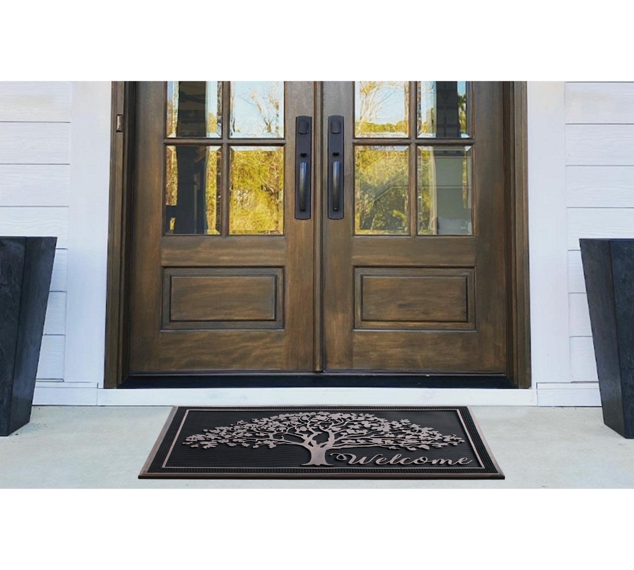 Shedding Tree Design Rubber Doormat 30"X48" - Delara