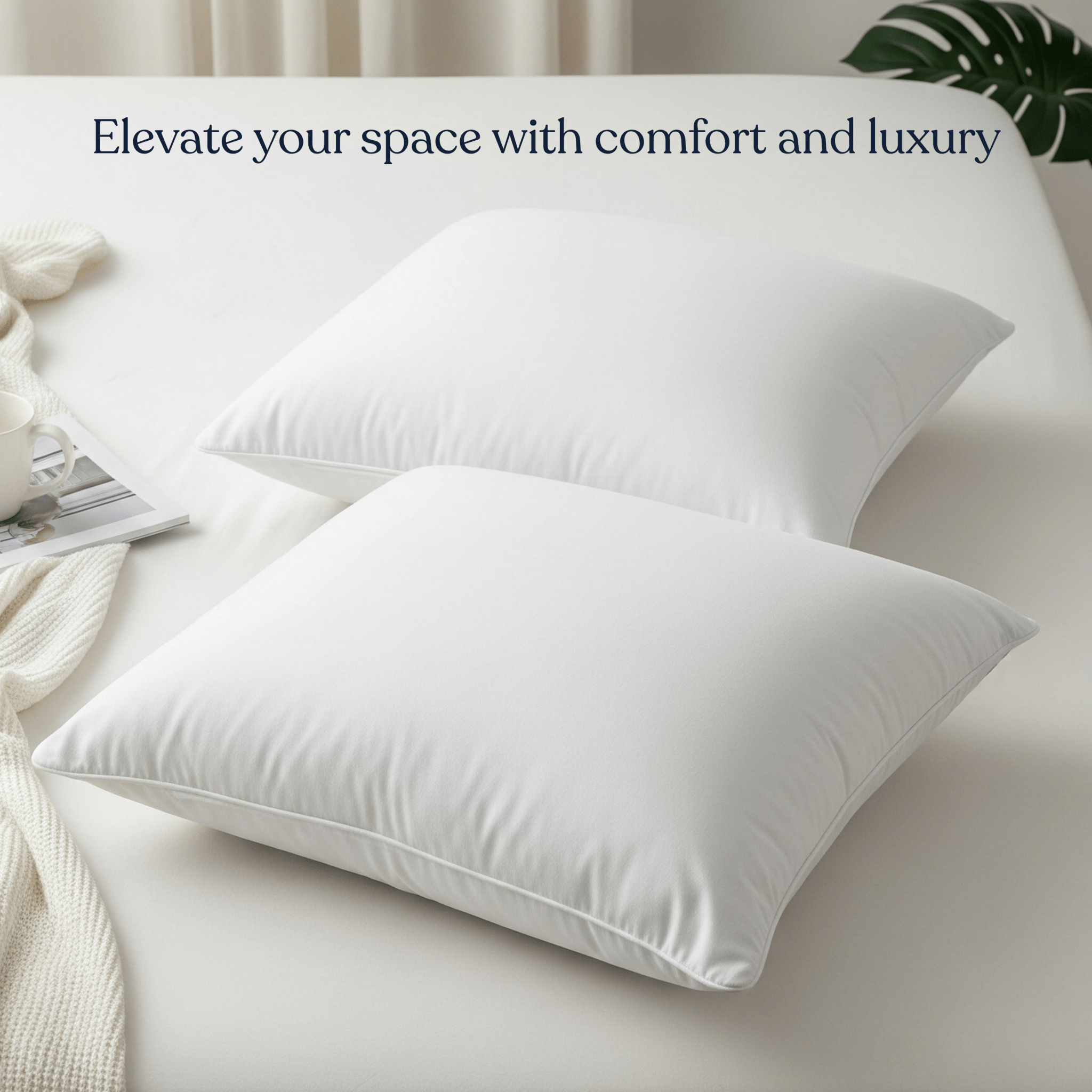 Delara Down Alternative Pillow Inserts – Set of 2 - Delara