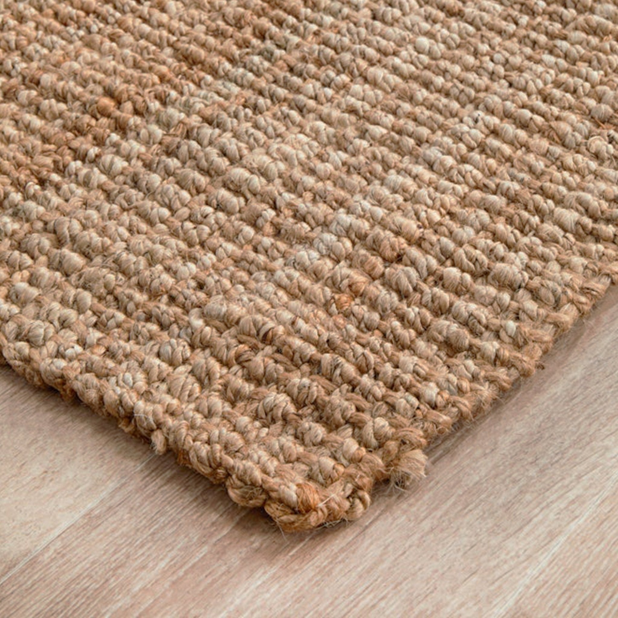 Premium Boucle Jute Rug - Delara