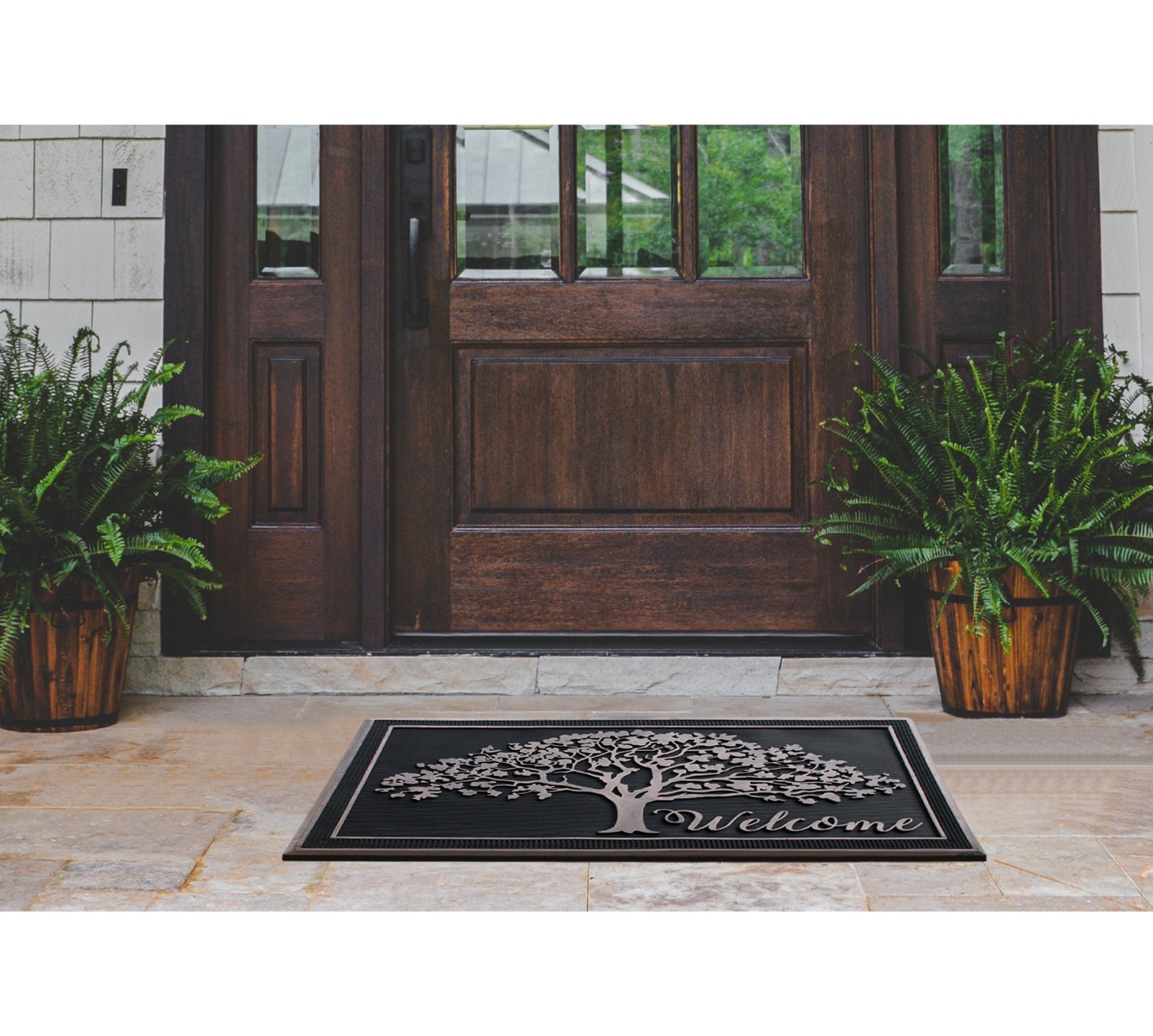 Shedding Tree Design Rubber Doormat 30"X48" - Delara