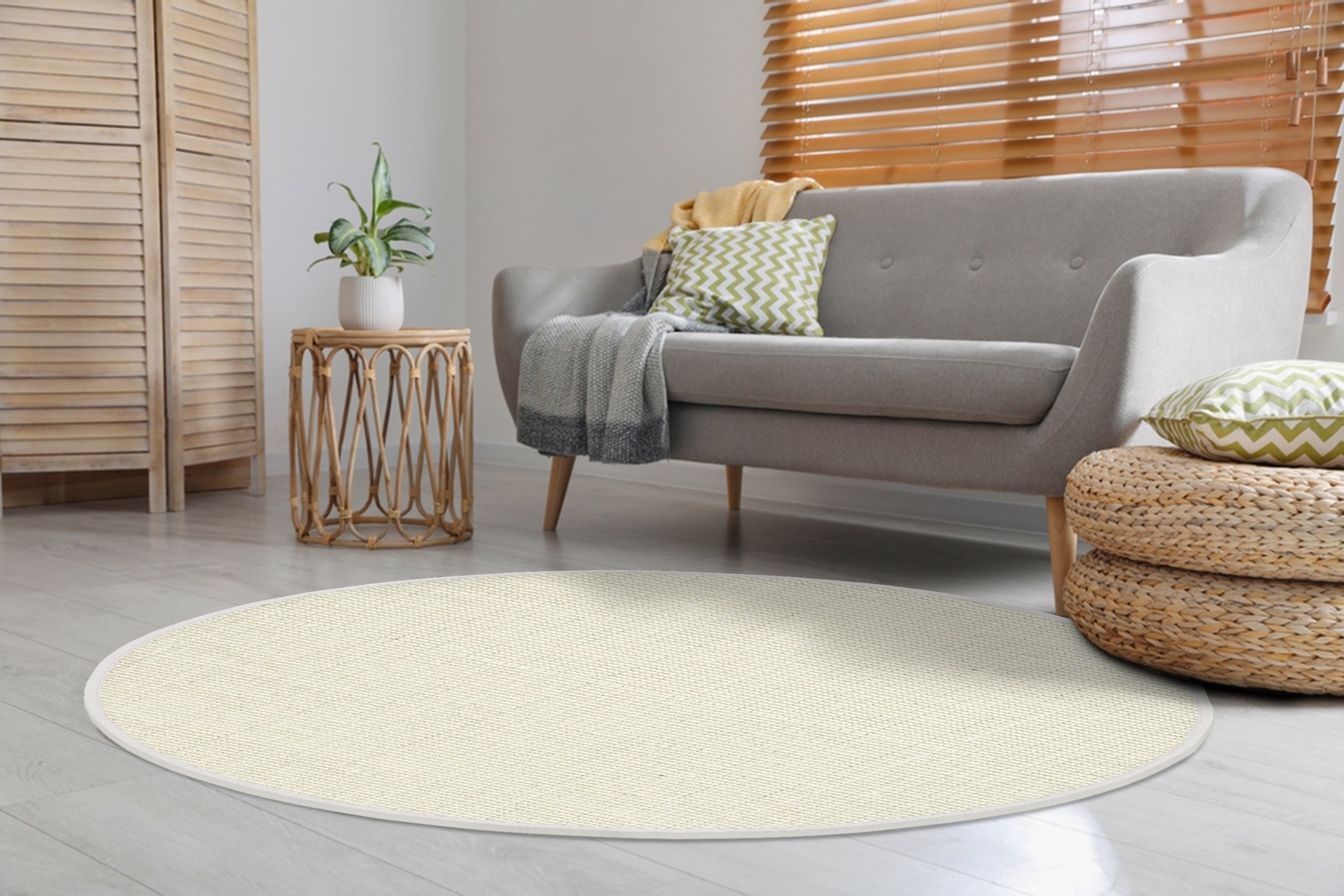 Premium Boucle Jute & Wool Rug