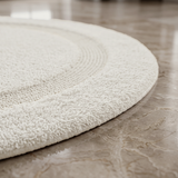 Organic Cotton Reversible Round Bath Mat