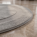 Organic Cotton Reversible Round Bath Mat