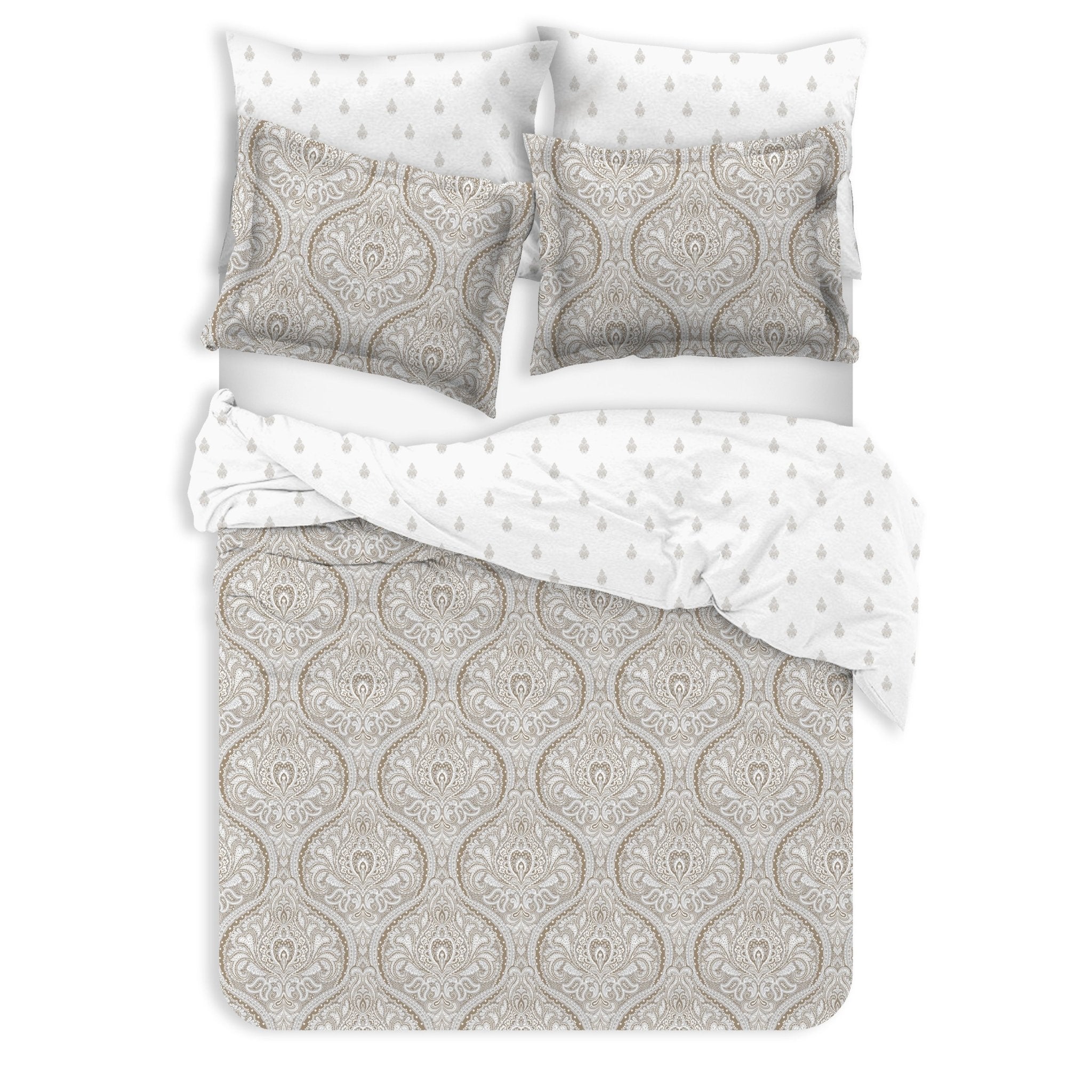 Cotton Reversible Duvet Set - Delara