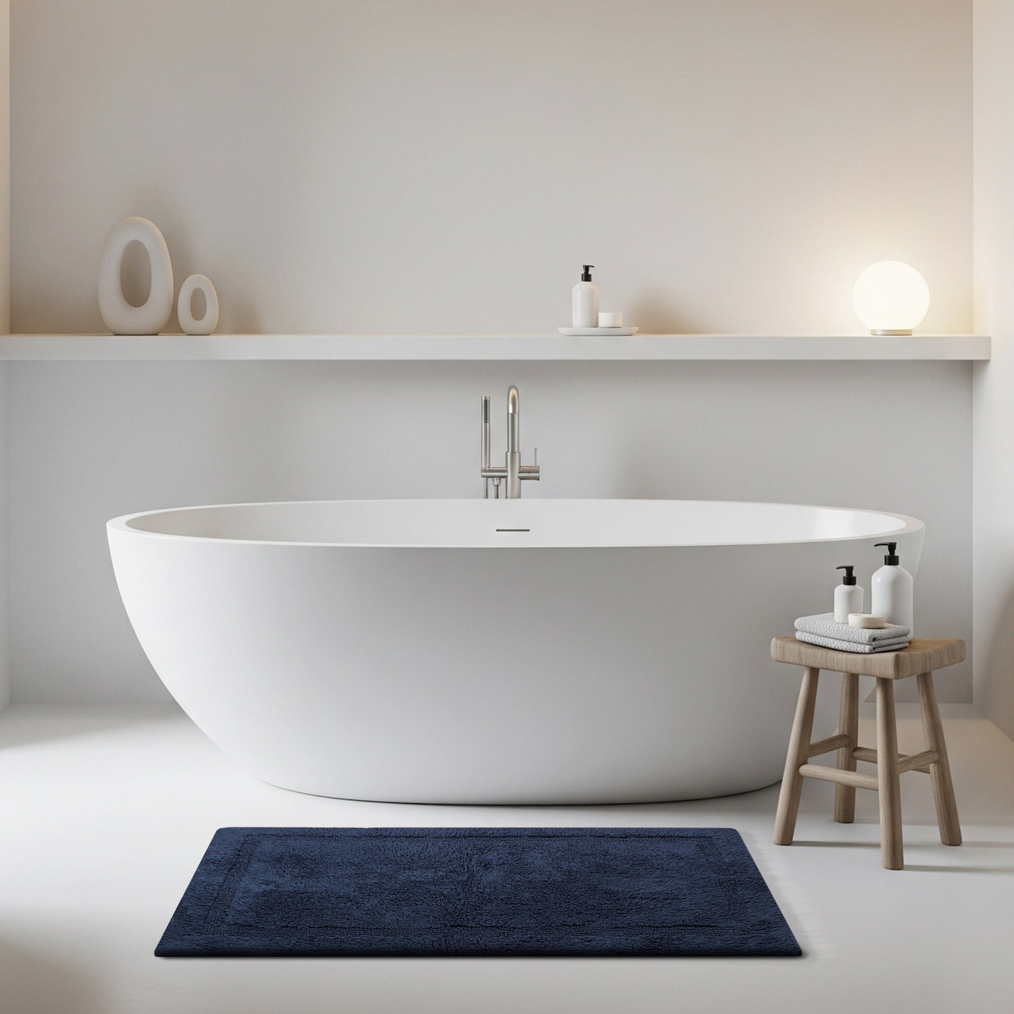 Organic Cotton Reversible Bath Mat – 3000 GSM - Delara