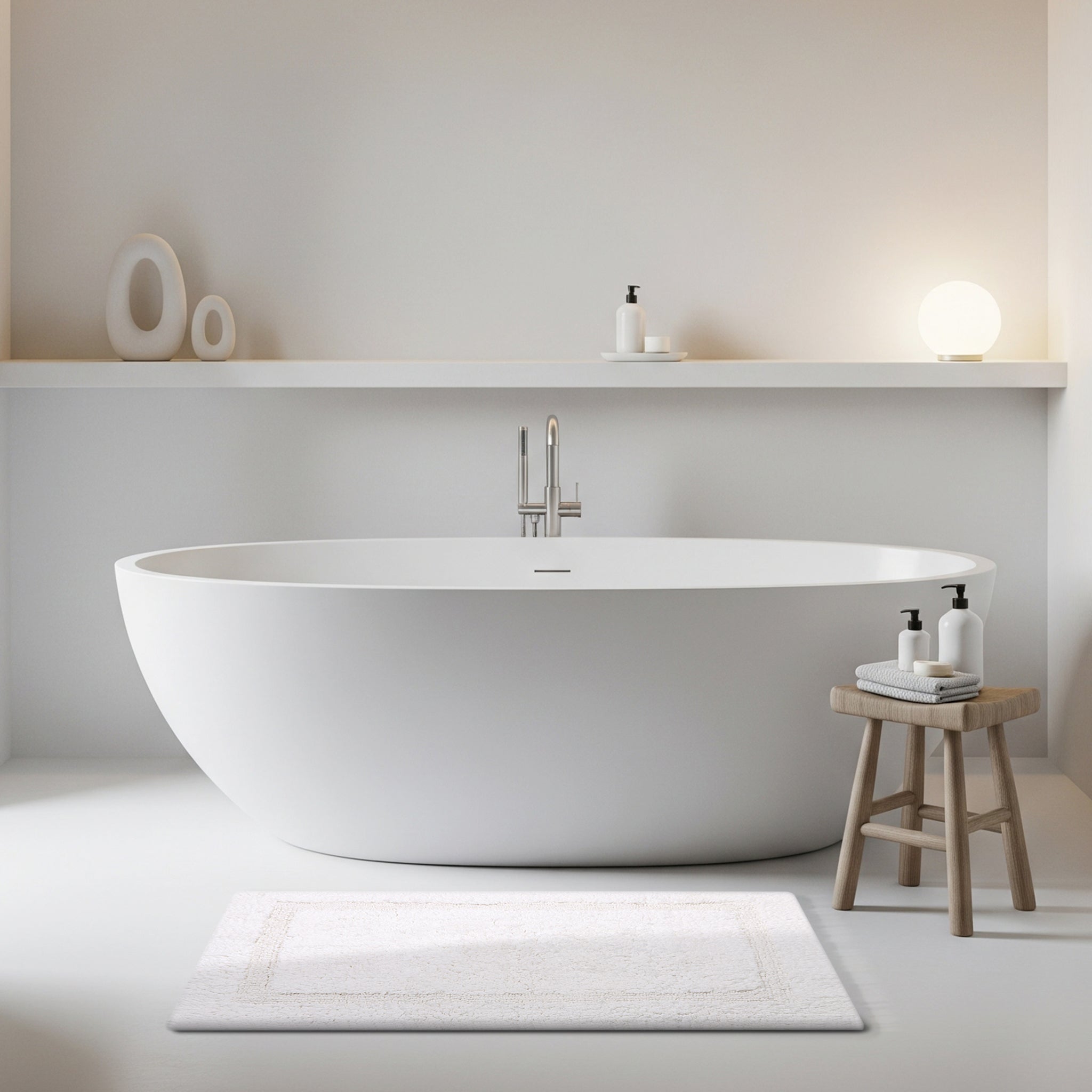 Organic Cotton Reversible Bath Mat – 3000 GSM - Delara