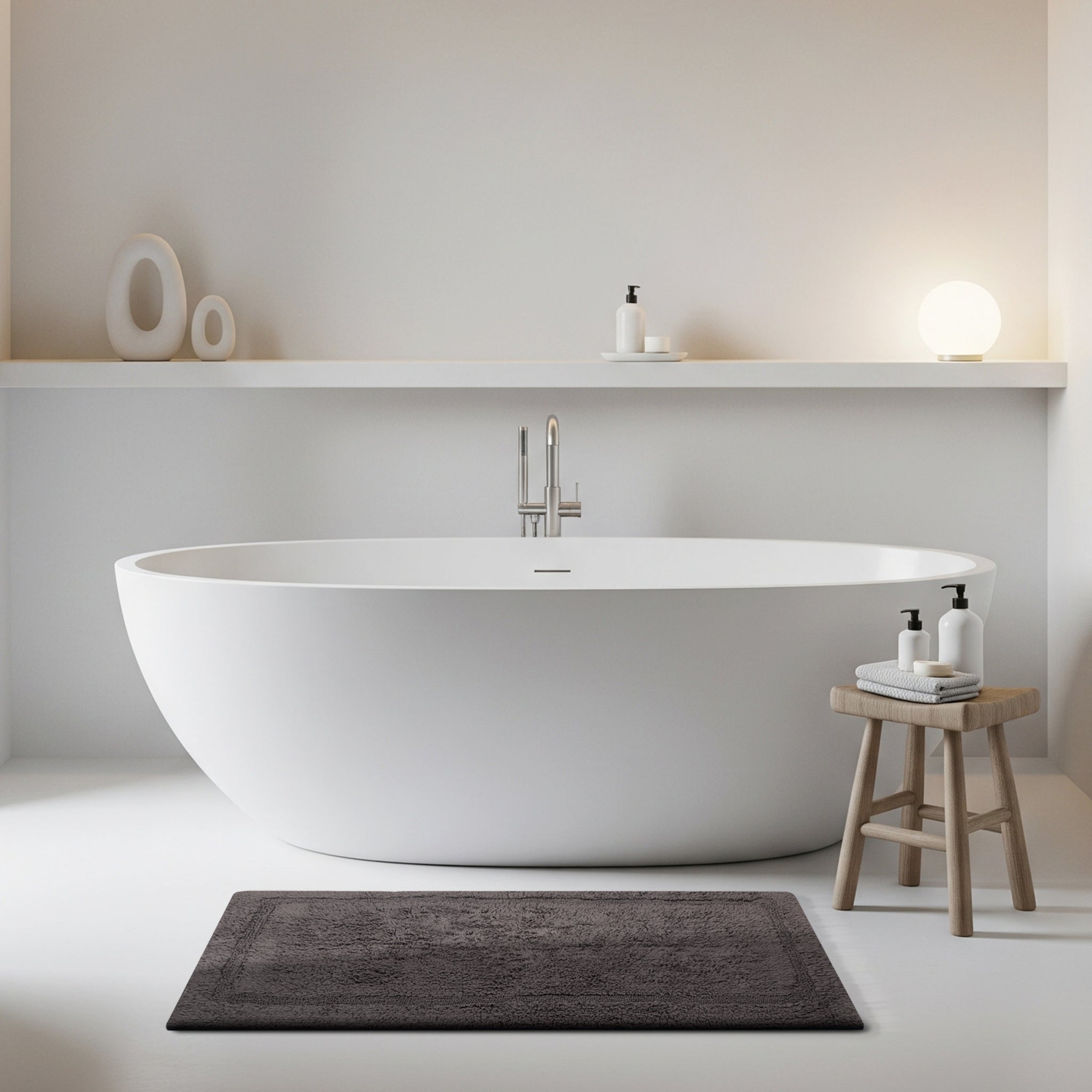 Organic Cotton Reversible Bath Mat – 3000 GSM - Delara