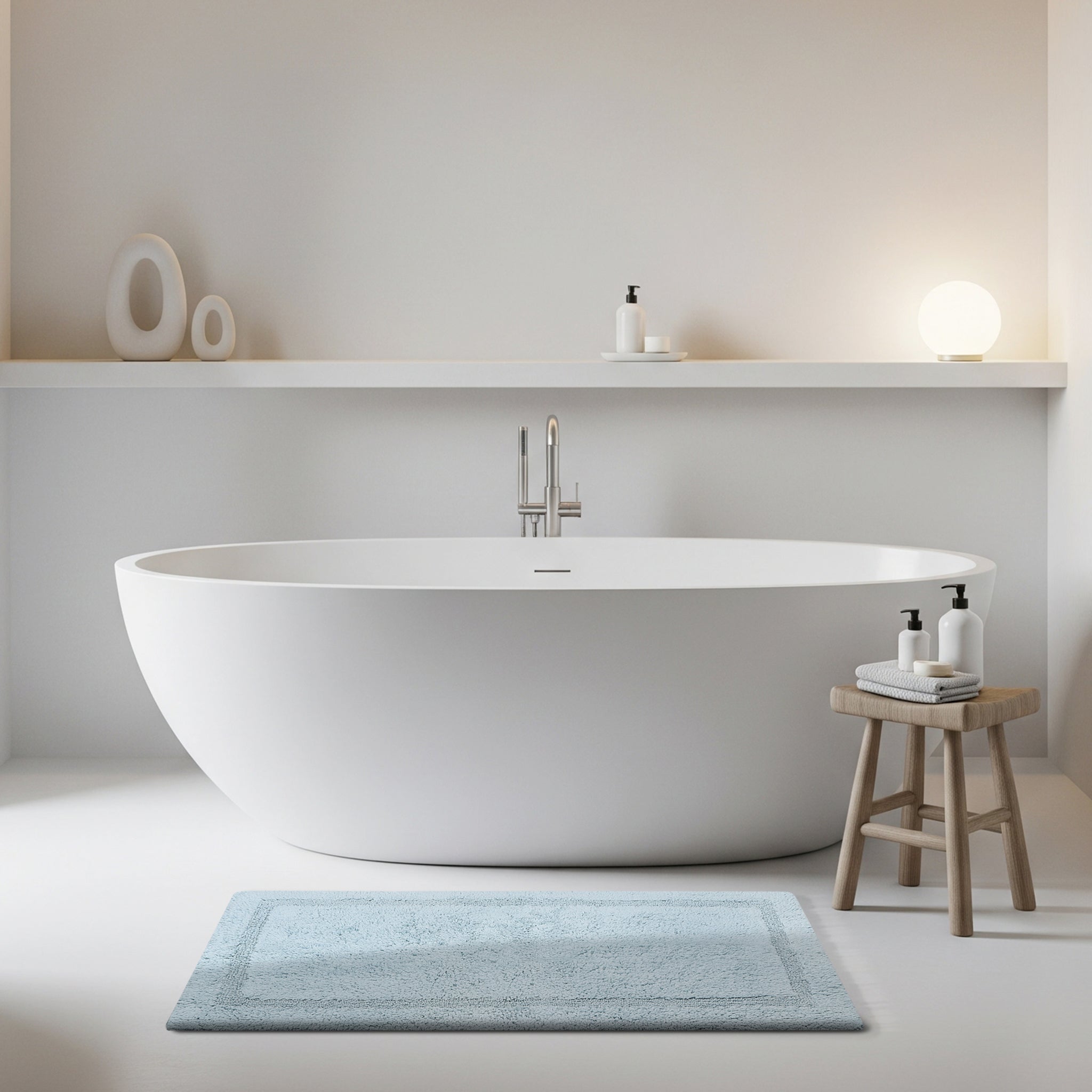 Organic Cotton Reversible Bath Mat – 3000 GSM - Delara