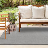 Washable PET Outdoor Rug (Dark Grey)