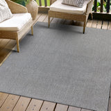 Washable PET Outdoor Rug (Dark Grey)