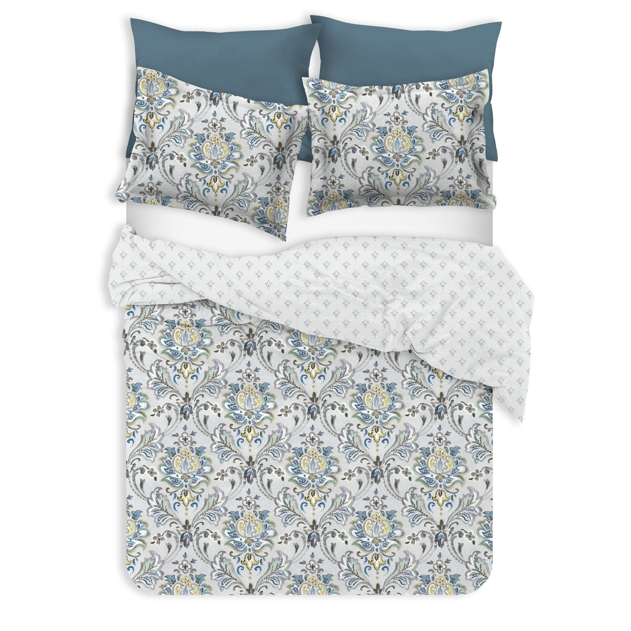 Cotton Reversible Duvet Set - Delara