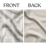 Selena Check Ivory Organic Cotton Duvet Set - Delara