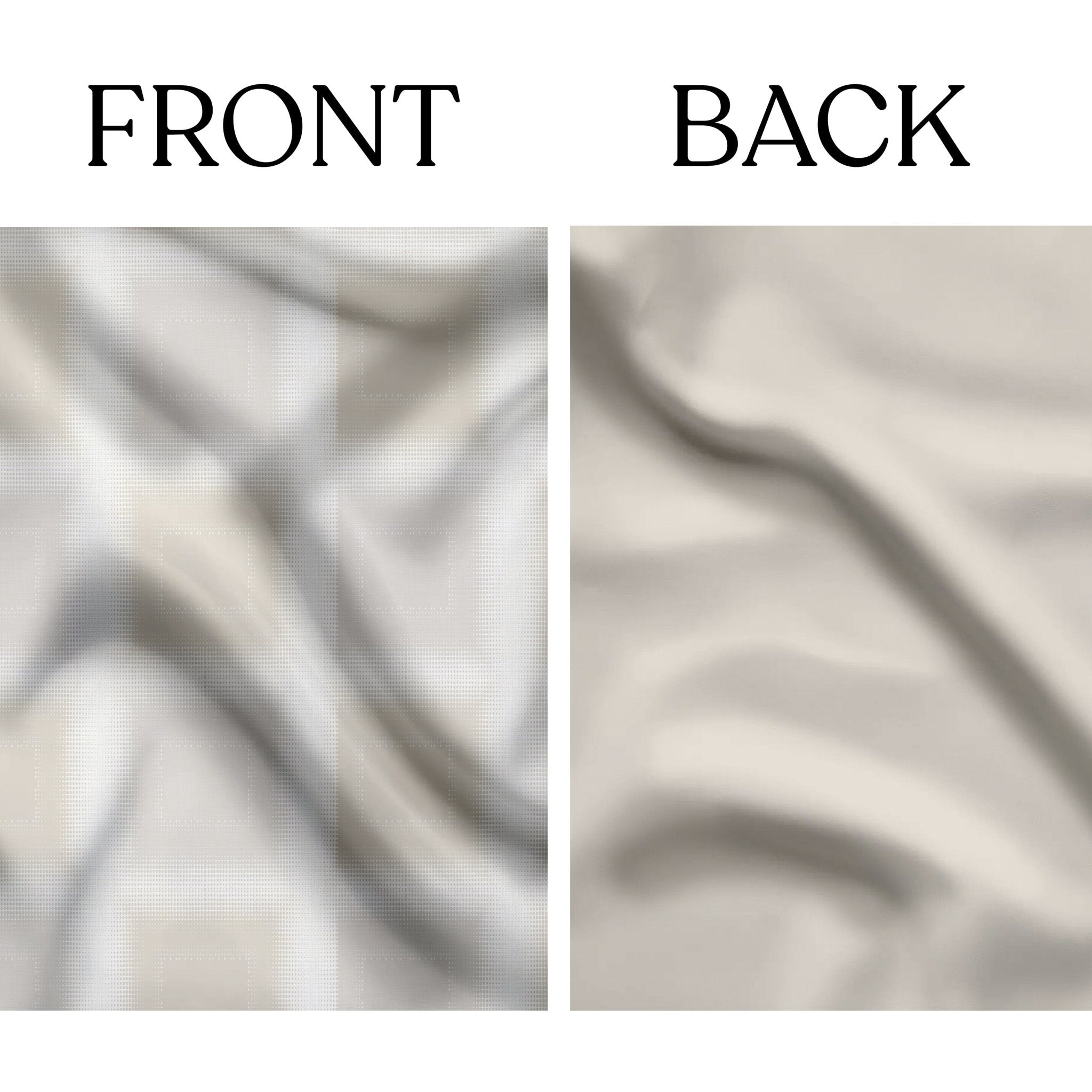 Selena Check Ivory Organic Cotton Duvet Set - Delara