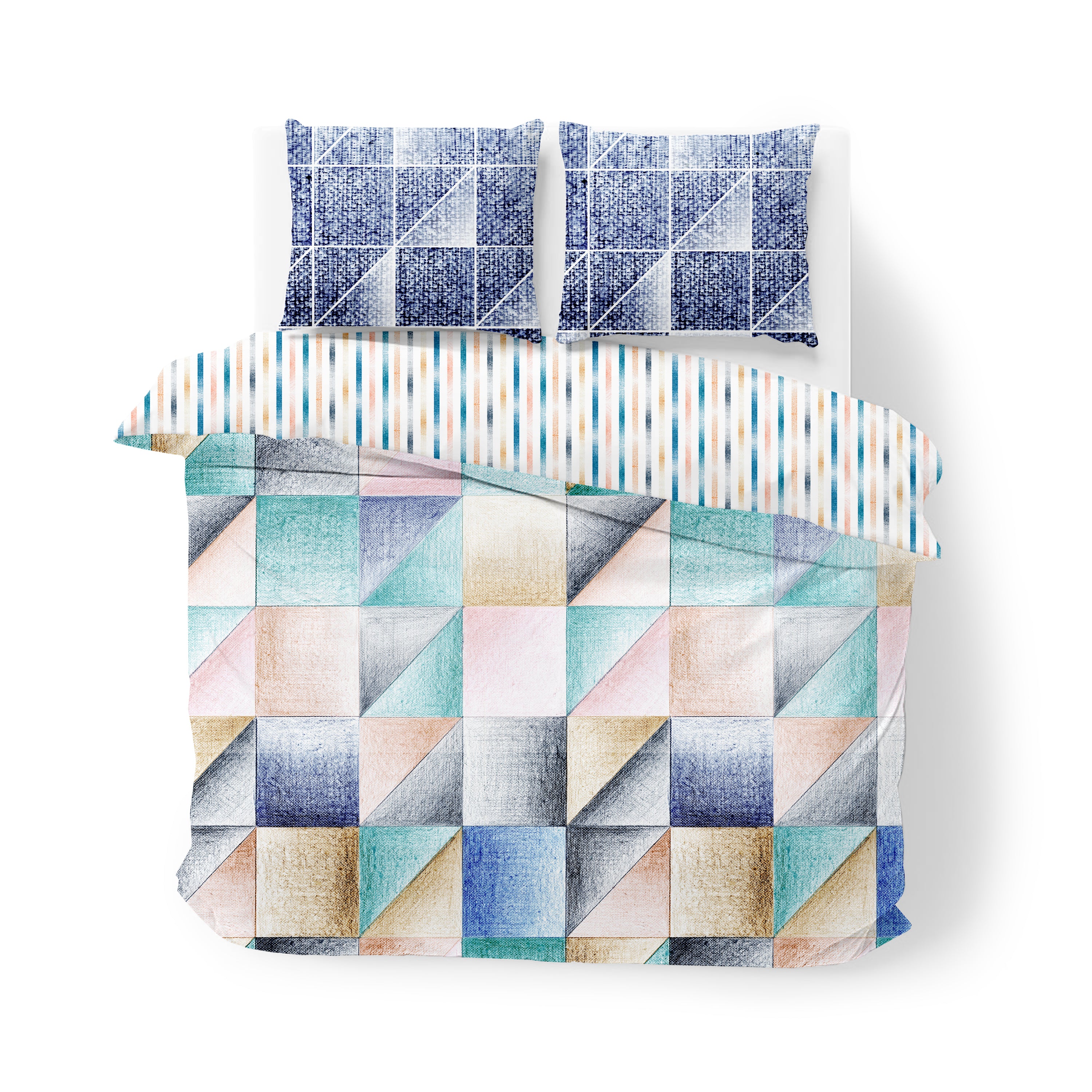 Cotton Reversible Duvet Set