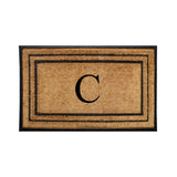 Rubber Border Monogrammed Outdoor Doormat 30"X60" - Delara