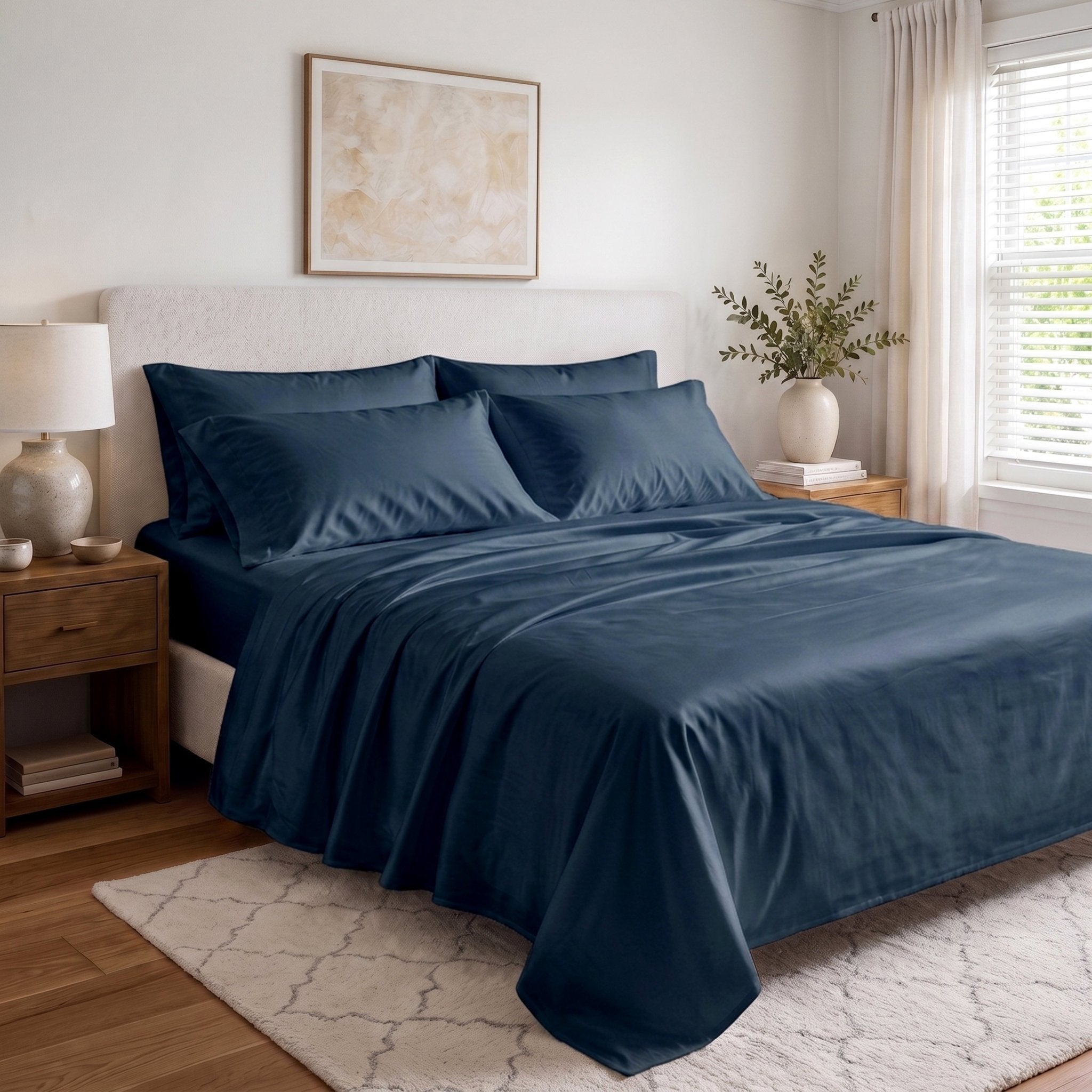 Naturally Cooling & Breathable TENCEL™ Eucalyptus Sheet Set - Delara