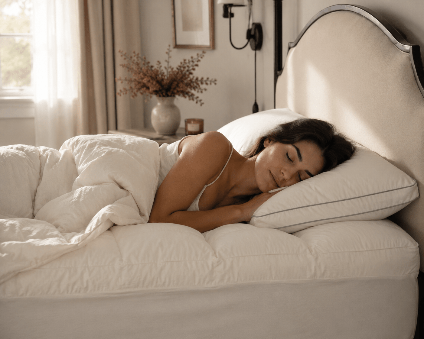 3 Inch Organic Cotton Extra-Plush Mattress Pad - Delara