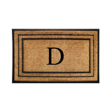 Rubber Border Monogrammed Outdoor Doormat 30"X60" - Delara