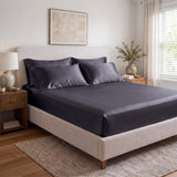 100% Organic Cotton 400TC Sateen Fitted Sheet - Delara