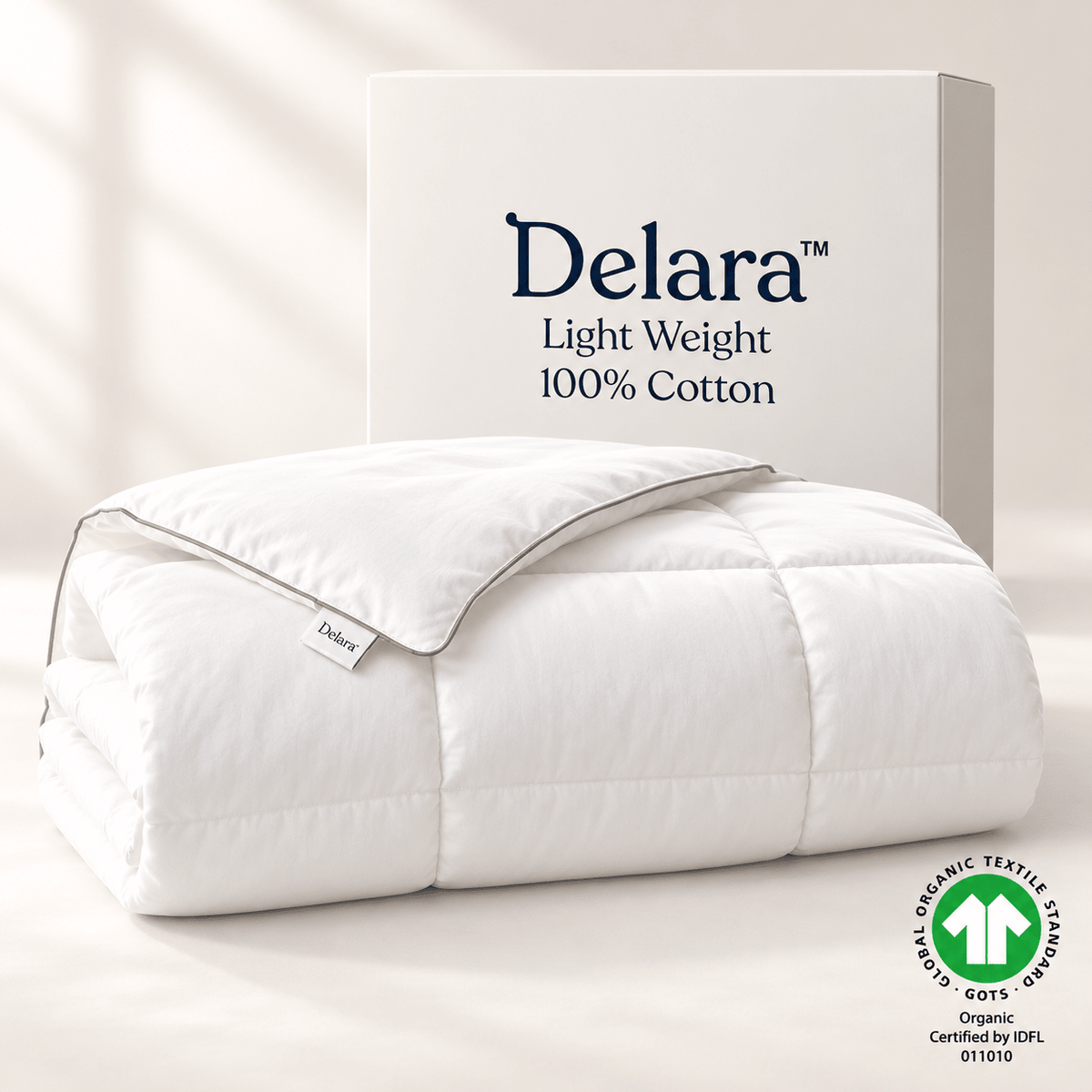 Lightweight Organic Cotton Air Duvet Insert