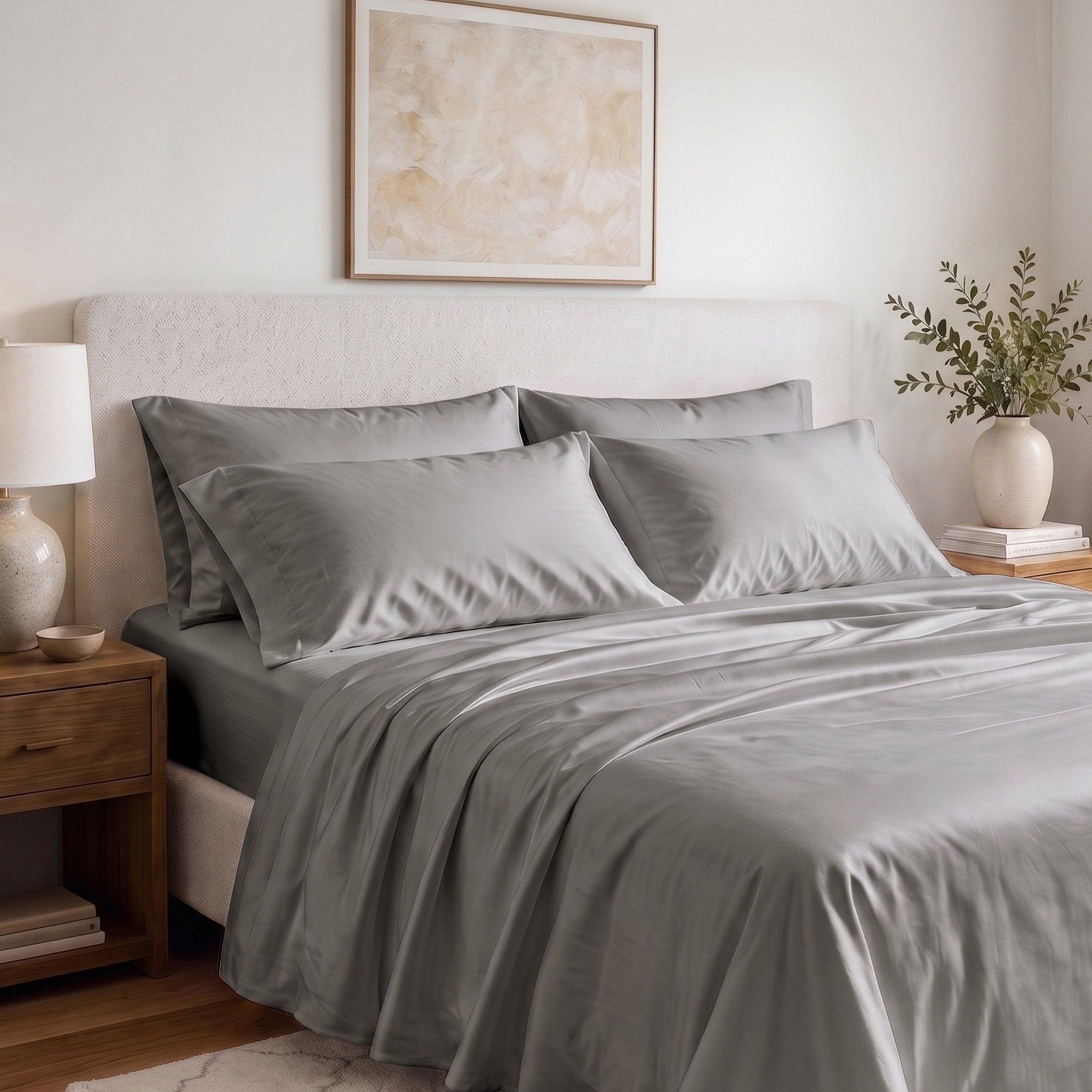 Naturally Cooling & Breathable TENCEL™ Eucalyptus Pillowcase Pair - Delara