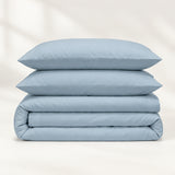 100% Organic Cotton Percale Duvet Cover Set - Delara