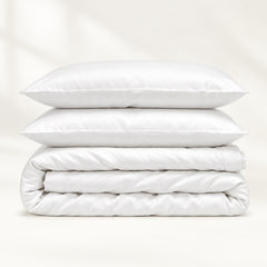 100% Organic Cotton 400TC Sateen Duvet Cover Set