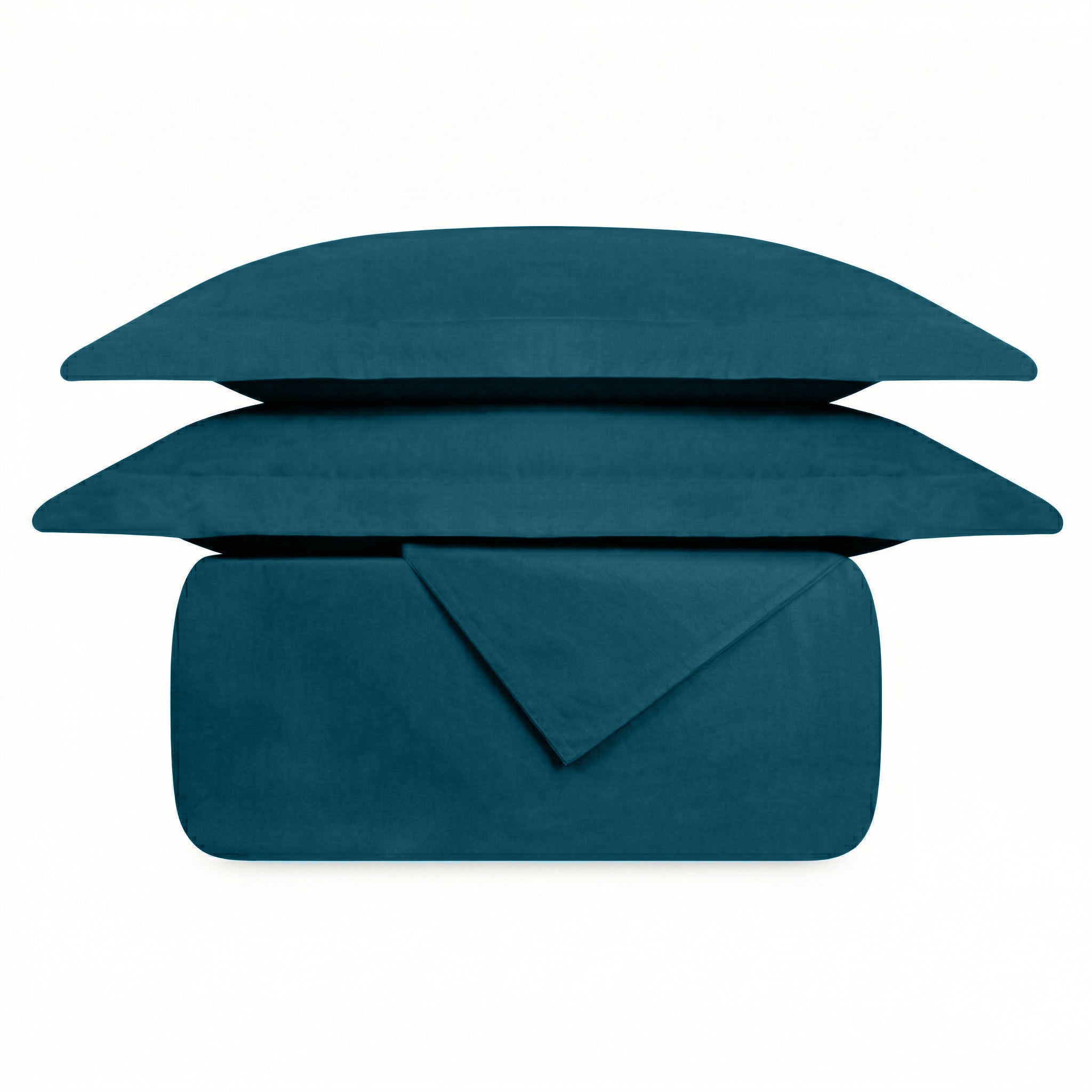 100% Organic Cotton Percale Duvet Cover Set - Delara