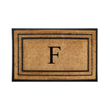 Rubber Border Monogrammed Outdoor Doormat 30"X60" - Delara