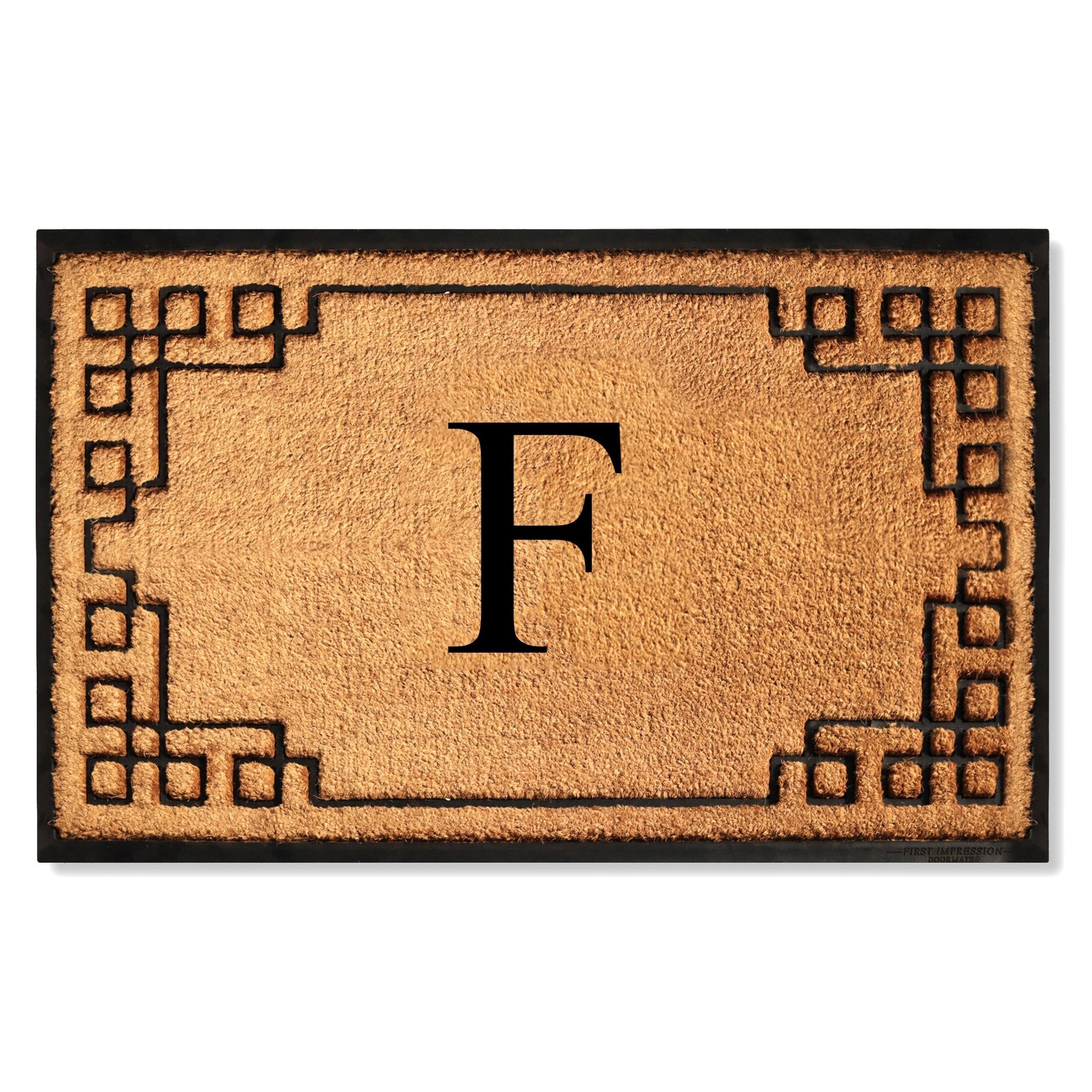 Rubber Bordered Designed Outdoor Monogrammed Doormat 36"X72" - Delara