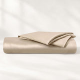 100% Organic Cotton 400TC Sateen Fitted Sheet Set - Delara