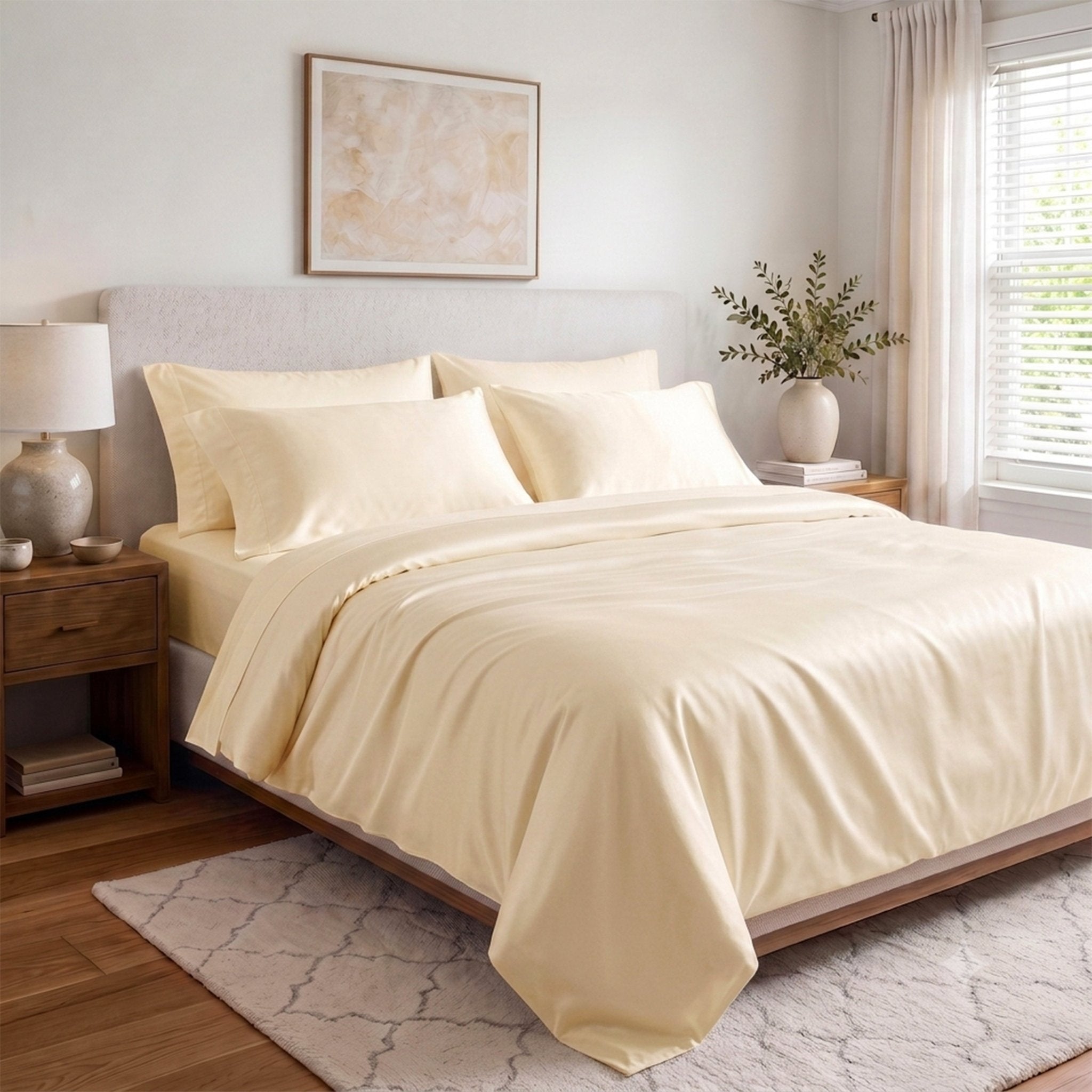 Naturally Cooling & Breathable TENCEL™ Eucalyptus Duvet Set - Delara