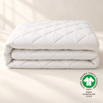 Organic Wool Quilted Mattress Pad — GOTS Certified - Delara