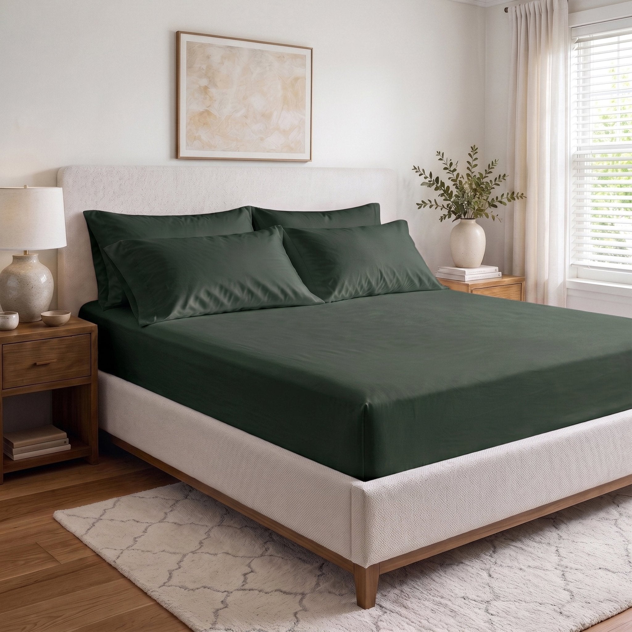 Naturally Cooling & Breathable TENCEL™ Eucalyptus Fitted Sheet - Delara