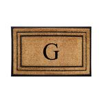 Rubber Border Monogrammed Outdoor Doormat 30"X60" - Delara