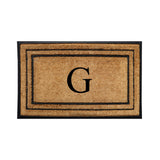 Rubber Border Monogrammed Outdoor Doormat 30"X60" - Delara