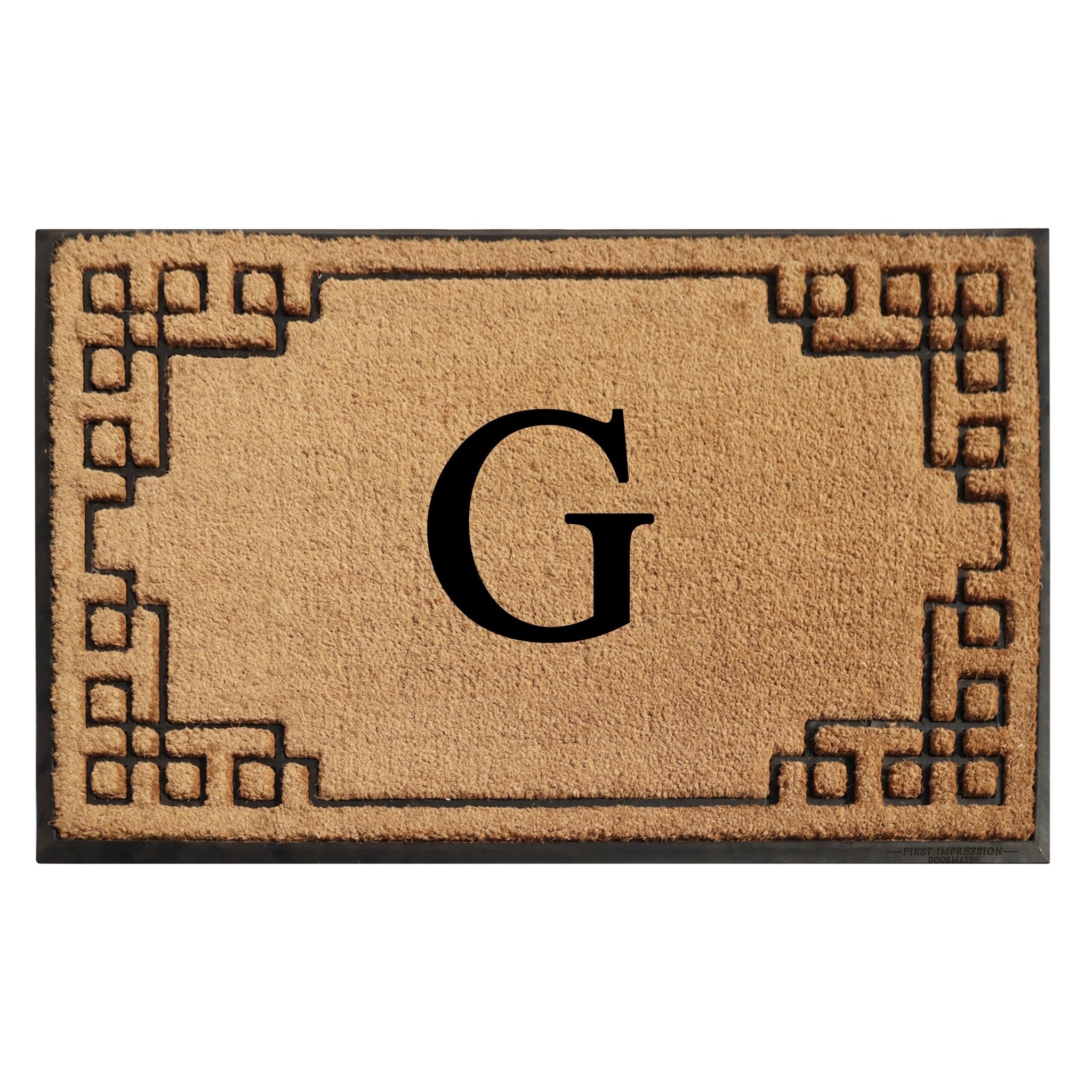 Rubber Bordered Designed Outdoor Monogrammed Doormat 36"X72" - Delara