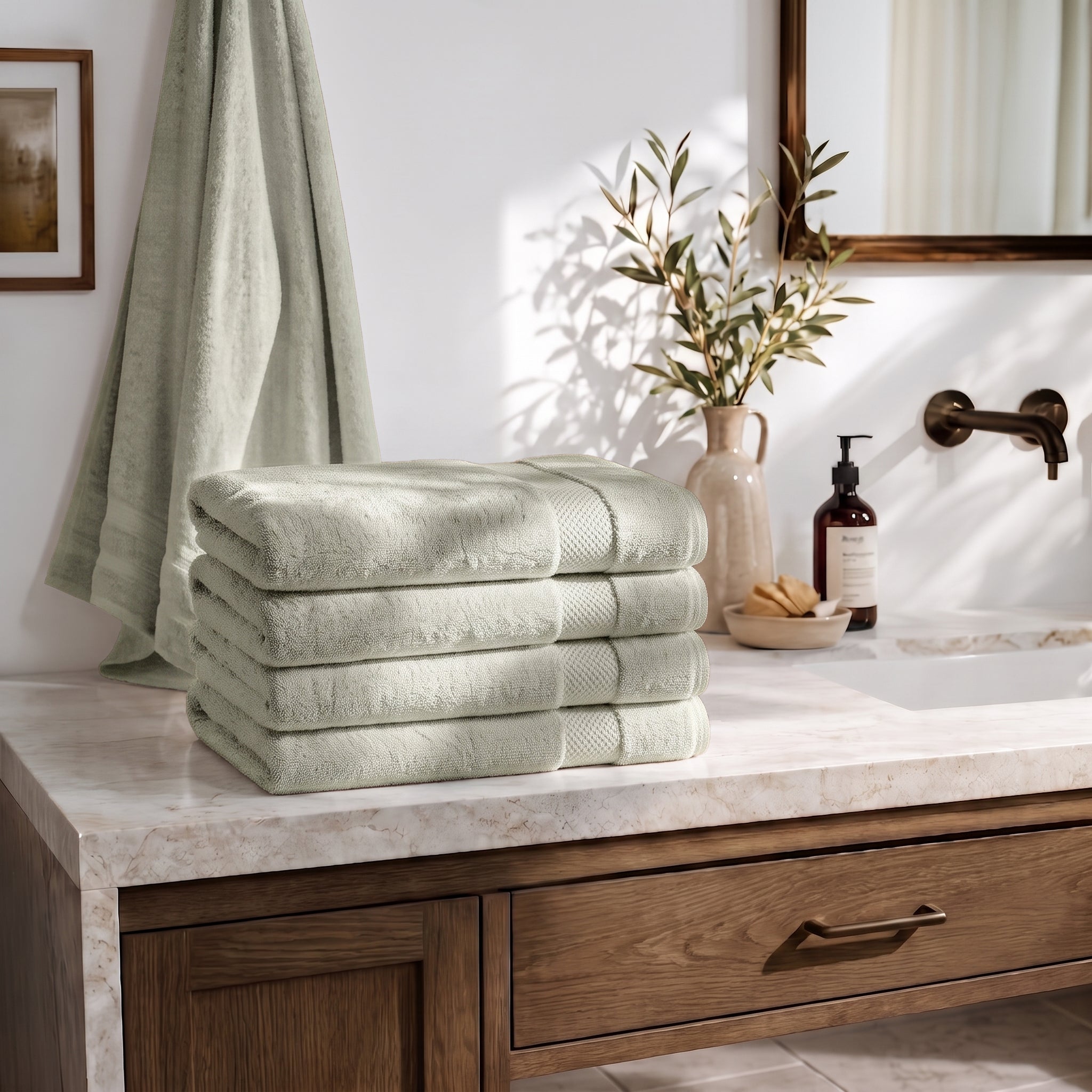 100% Organic Cotton Bath Sheets - Delara