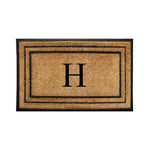 Rubber Border Monogrammed Outdoor Doormat 30"X60" - Delara