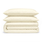 100% Organic Cotton Percale Duvet Cover Set - Delara