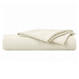 100% European Flax Linen Fitted Sheet Set - Delara