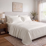 100% Organic Cotton 400TC Sateen Sheet Set - Delara