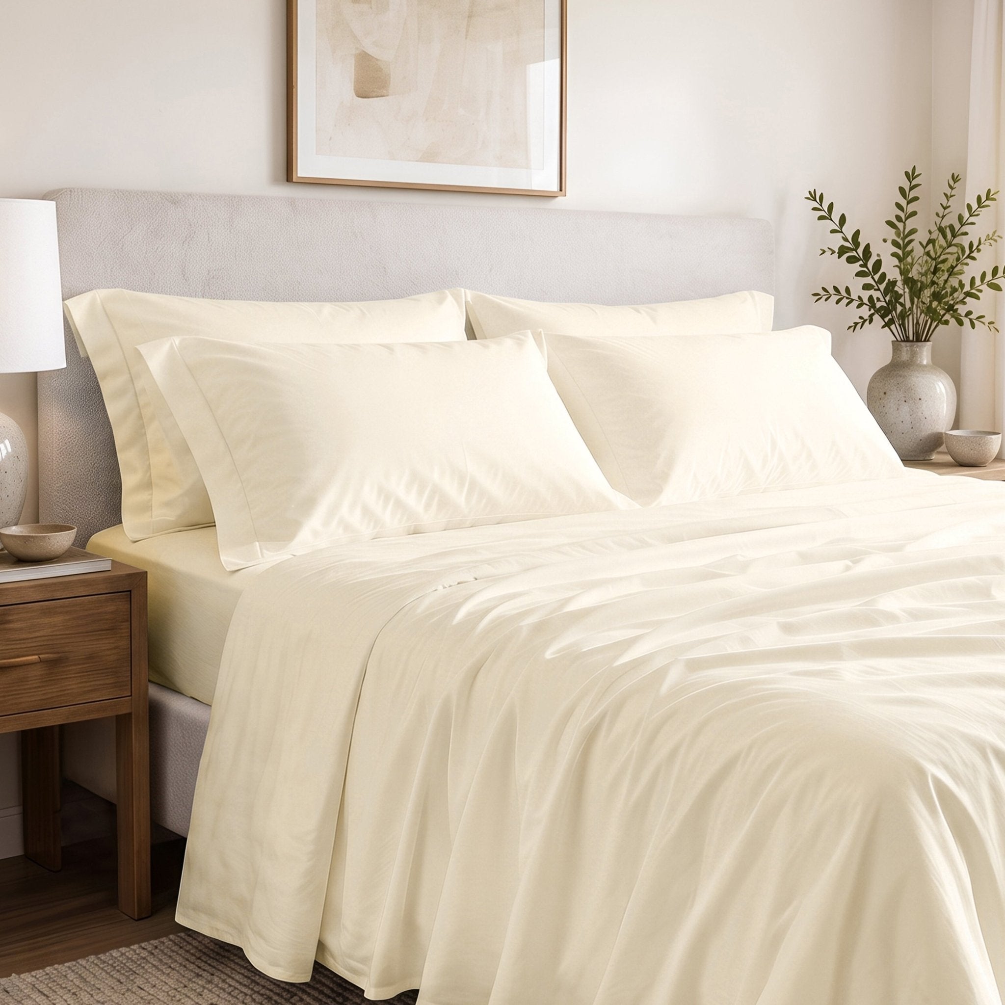 100% Organic Cotton Percale Pillowcase Pair - Delara