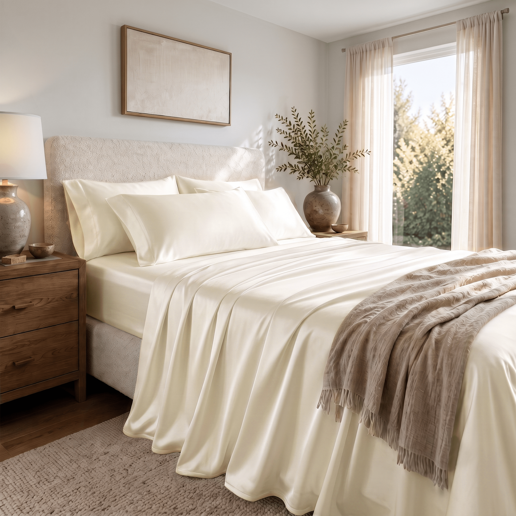 100% Bamboo Viscose Flat Sheet - Delara