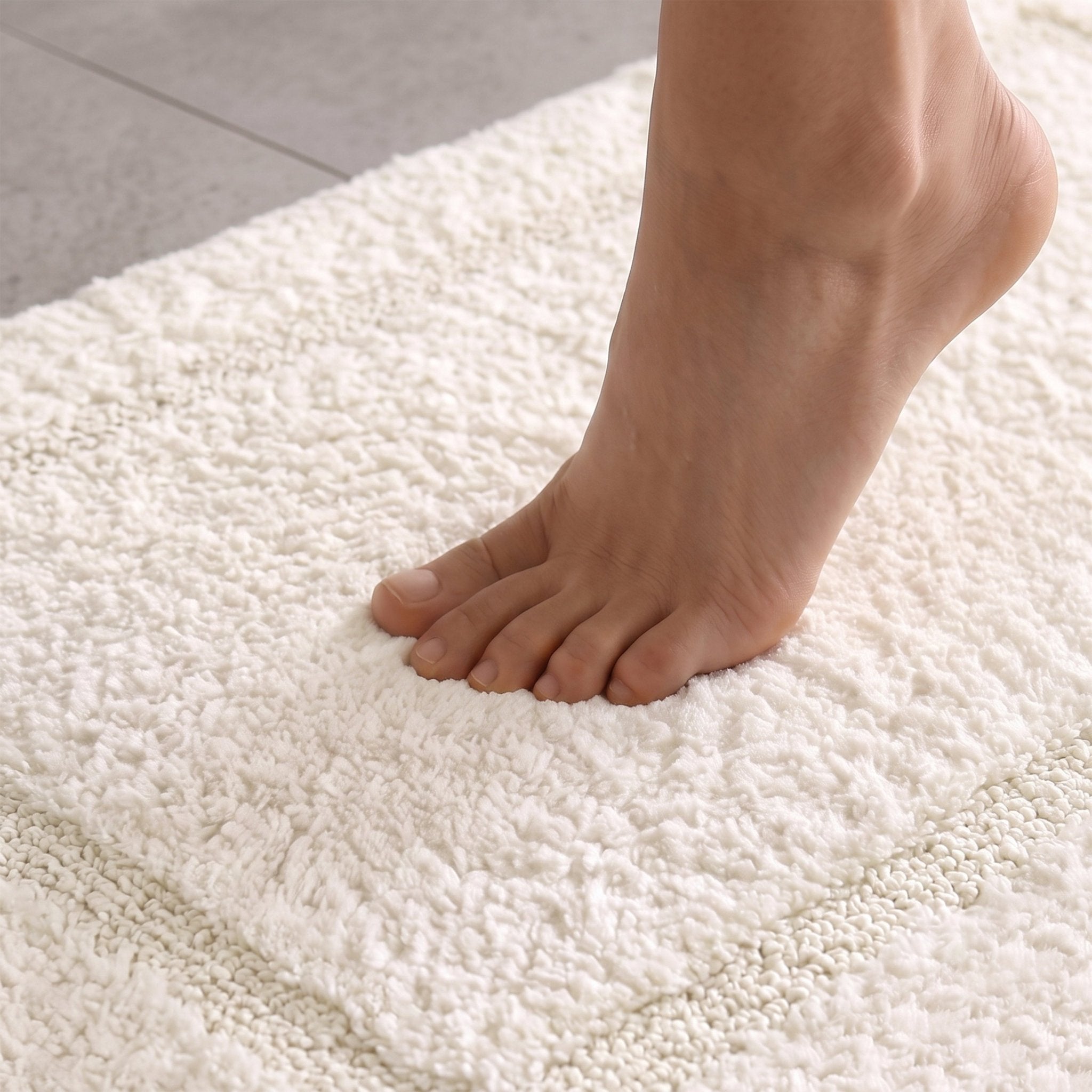Organic Cotton Reversible Bath Mat - Delara