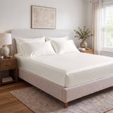 100% Organic Cotton 400TC Sateen Fitted Sheet Set - Delara