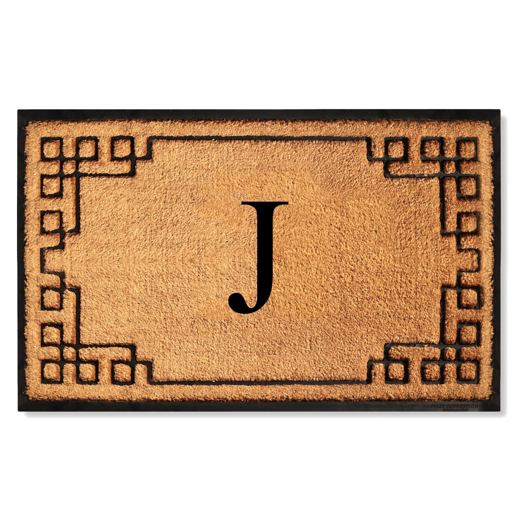 Rubber Bordered Designed Outdoor Monogrammed Doormat 36"X72" - Delara